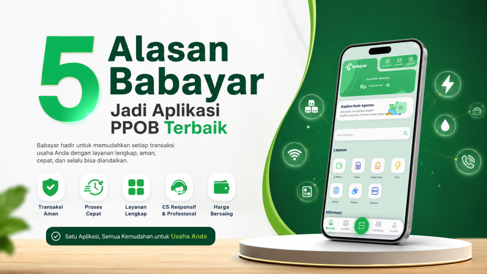 Babayar aplikasi PPOB terbaik untuk pembayaran tagihan digital